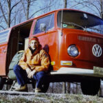 Red vw van
